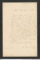 Nachlass Franz Steindachner, Brief von M. Nowicki-Sila an Franz Steindachner (14.12.1880), Inv.Nr. 370.02, Seite 1
